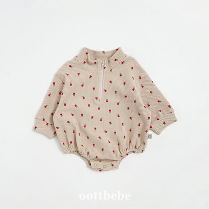 Sweet waffle anorak suit