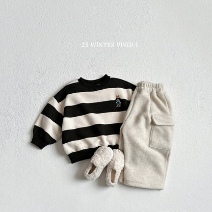 Striped bear sweatshirt