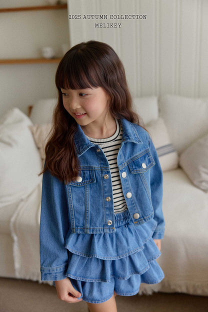 Denim short jacket