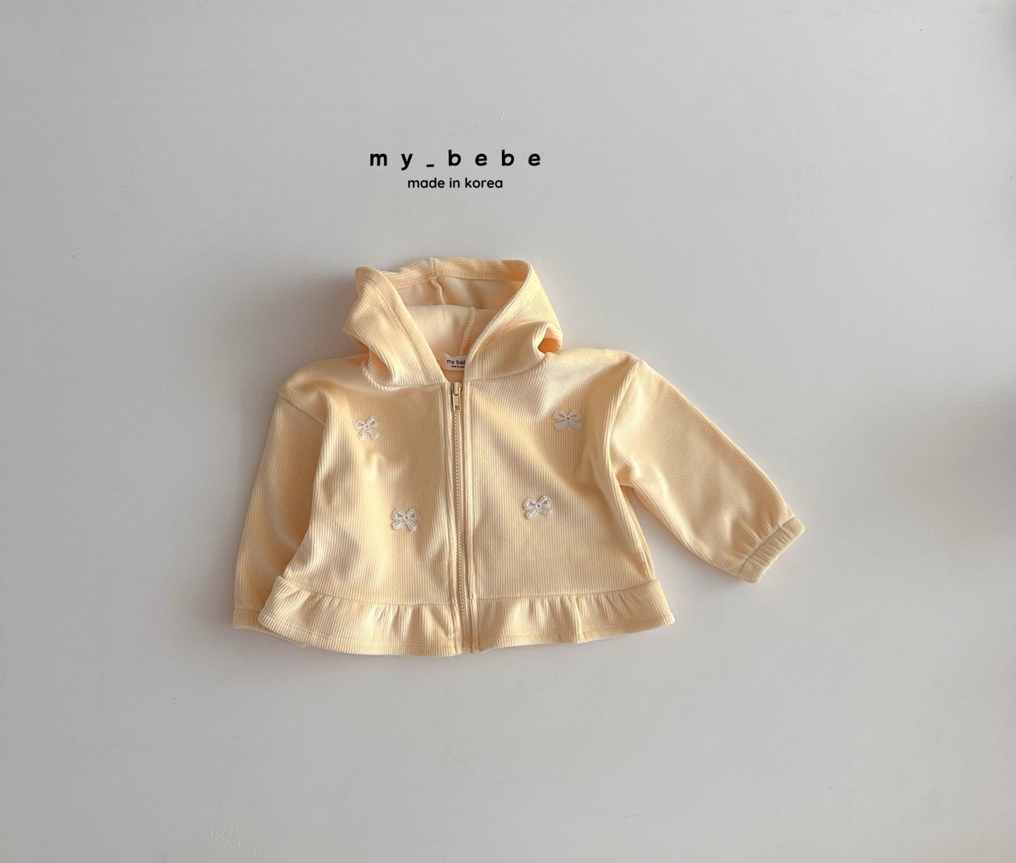 Velour frill zip up