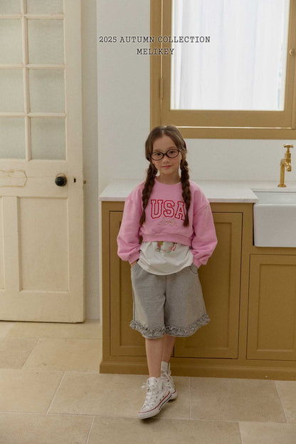 Rose frill pants