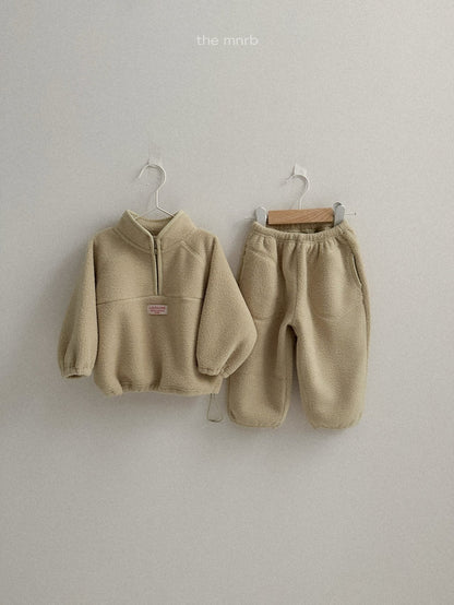 King fleece half zipup
