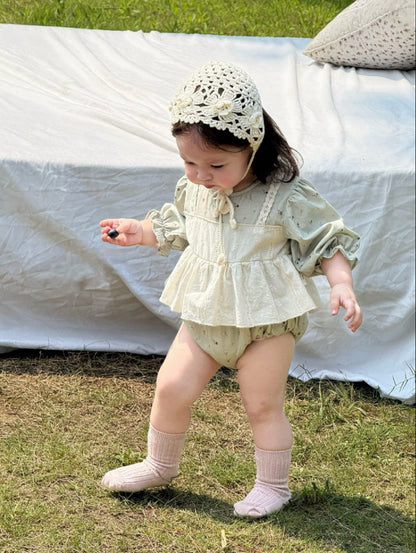 Latte bloom romper