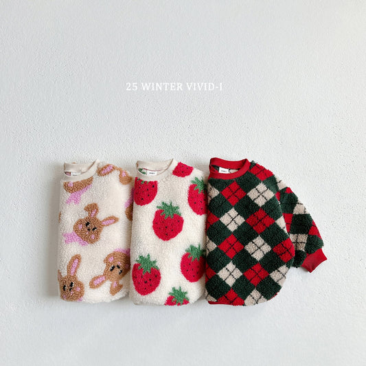 Wool pattern sweatshirt