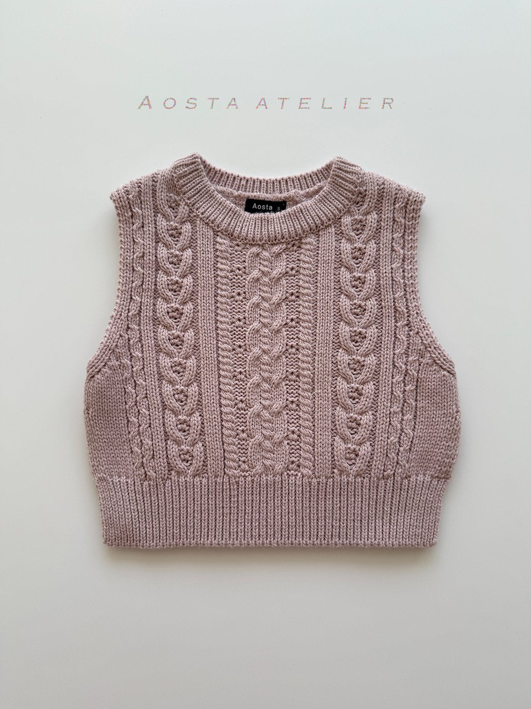 Simple knit vest