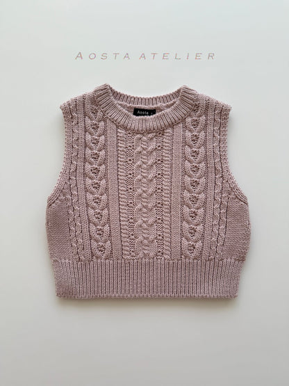 Simple knit vest