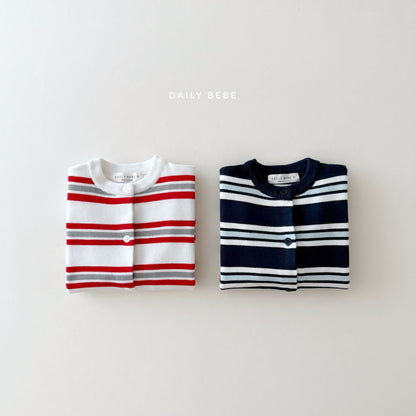 Multi-striped cardigan