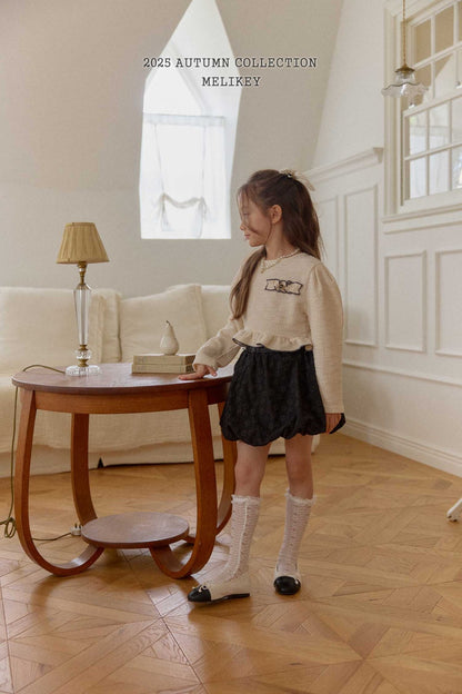 Jacquard pumpkin skirt