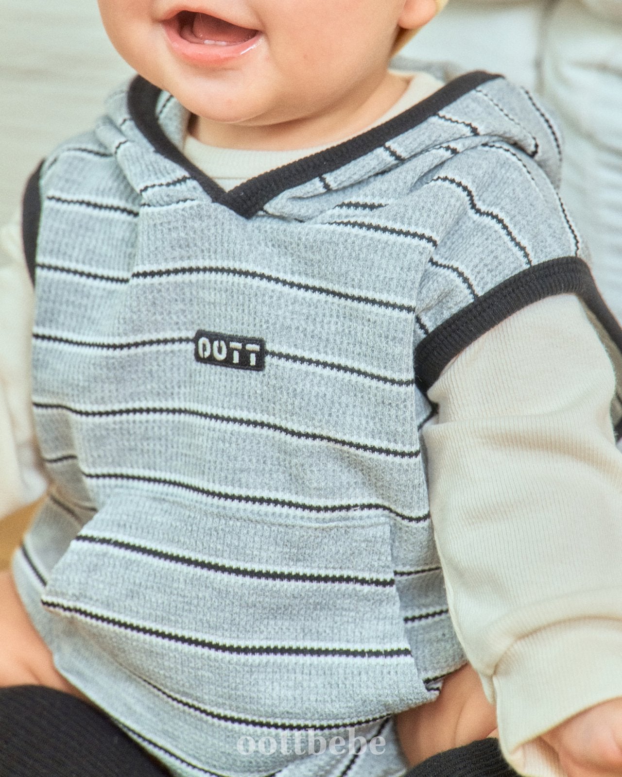 Urban stripes onesie