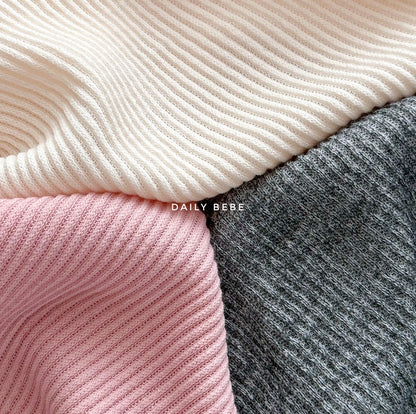 Daily ribbed knit sweatshirt