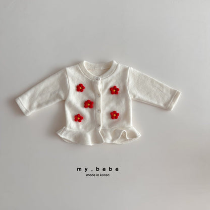 Frilled cardigan