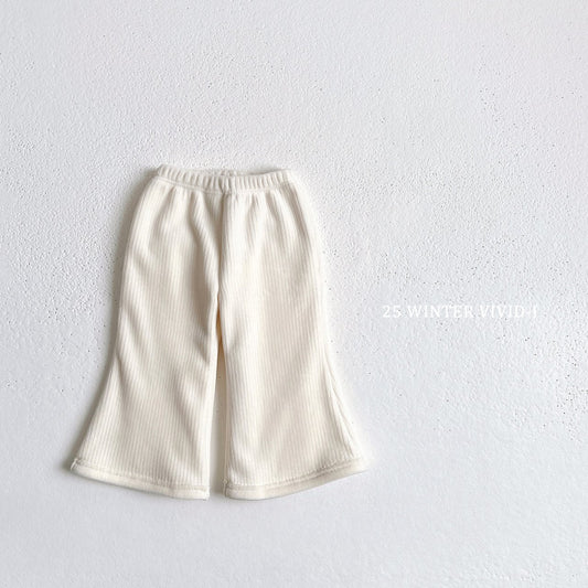 Velour bootcut pants