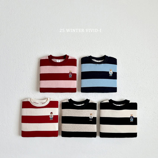 Striped bear sweatshirt