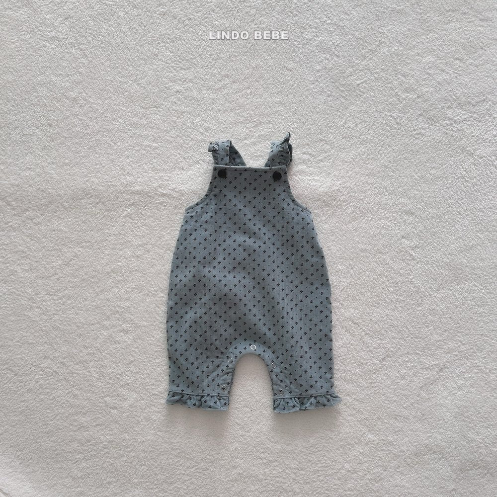 Floral frill suspenders