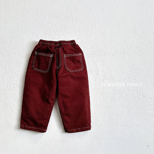 Fleece-lined stitch pants