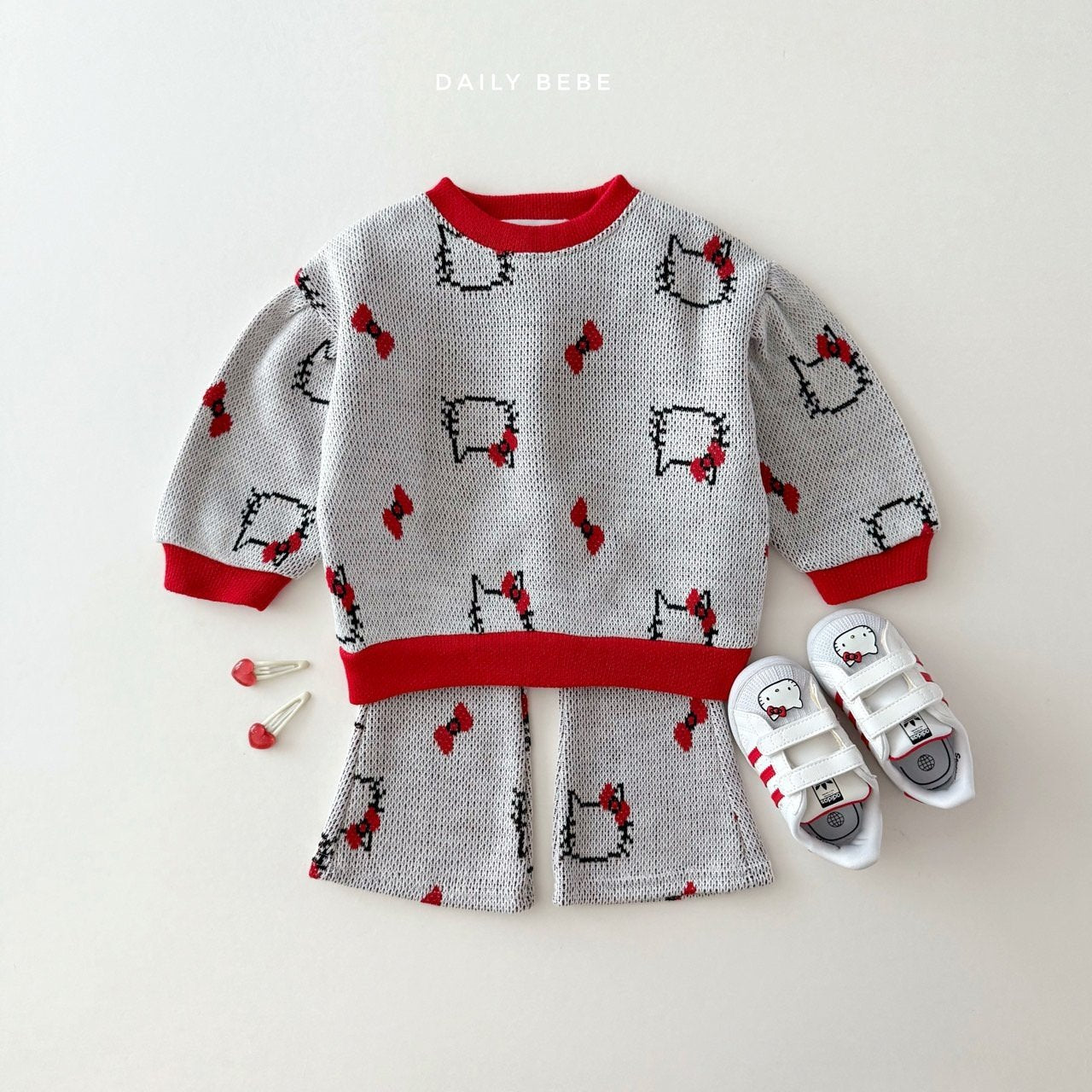 Jacquard bootcut set