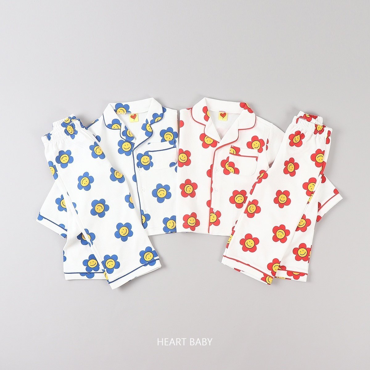 Smiling daisy pajama set